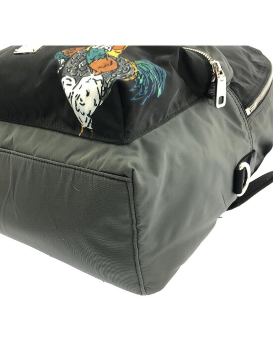 Dolce & Gabbana Graphic Print Backpack Gray Black main image 6
